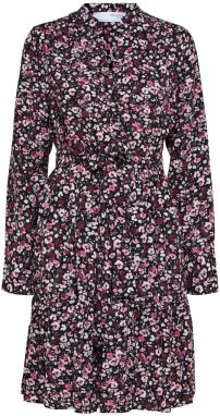 SELECTED Košeľové šaty  ružová / ružová / čierna / biela