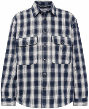 SELECTED Prechodná bunda 'Mason'  námornícka modrá / biela