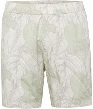 SELECTED Nohavice 'Air'  svetlosivá / jablková