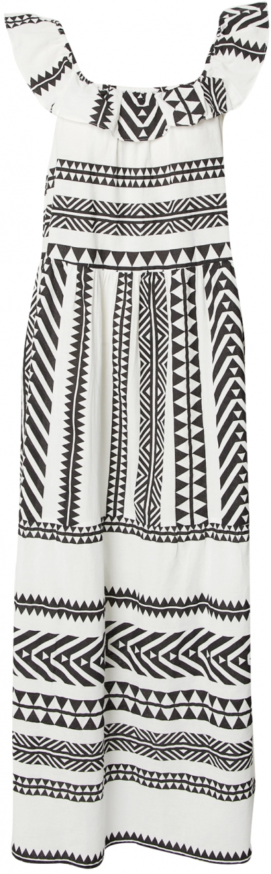 VERO MODA Letné šaty  čierna / biela