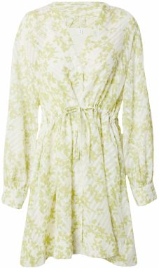 Samsøe Samsøe Košeľové šaty 'Melie'  svetlozelená / biela