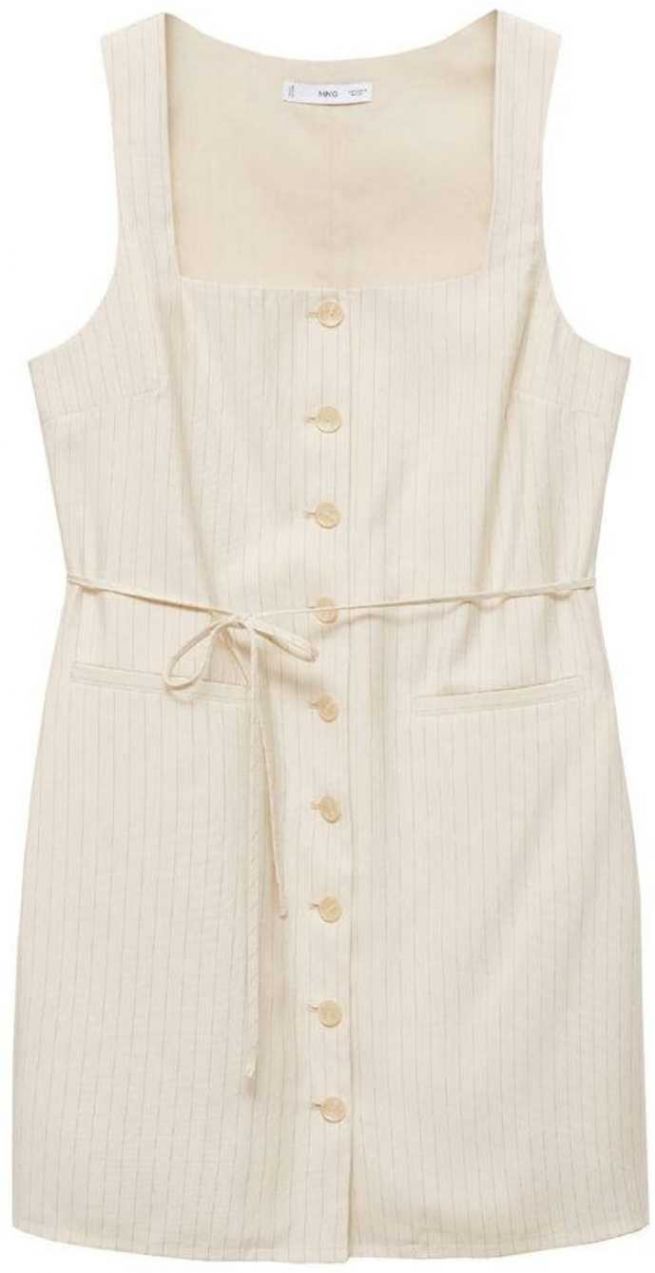 MANGO Šaty 'ELISA'  svetlobéžová / sivá