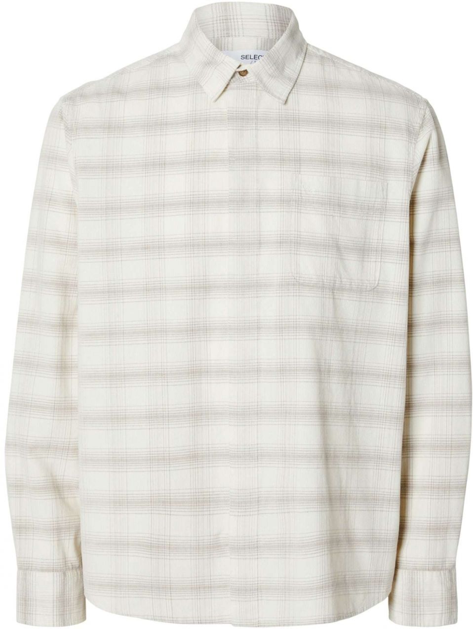 SELECTED Košeľa  sivá / biela