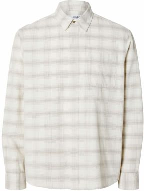 SELECTED Košeľa  sivá / biela