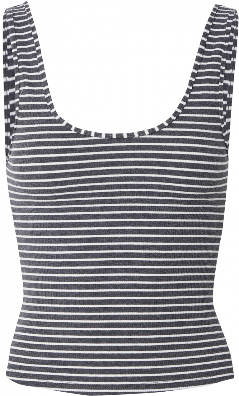 studioselect Top 'Cindy'  tmavosivá / biela