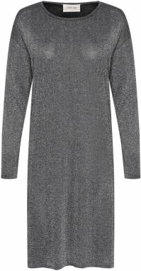 Cream Pletené šaty 'CR Jolly'  čierna / strieborná