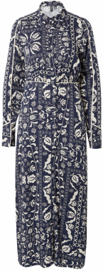 VERO MODA Šaty 'Gidde Aya'  béžová / námornícka modrá