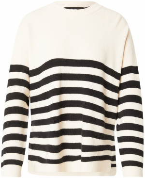 VERO MODA Sveter 'Clover'  čierna / biela