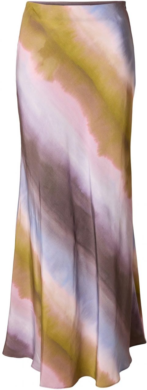 SELECTED Sukňa 'SLFGAFRID'  svetlomodrá / horčicová / tmavosivá / pastelovo fialová