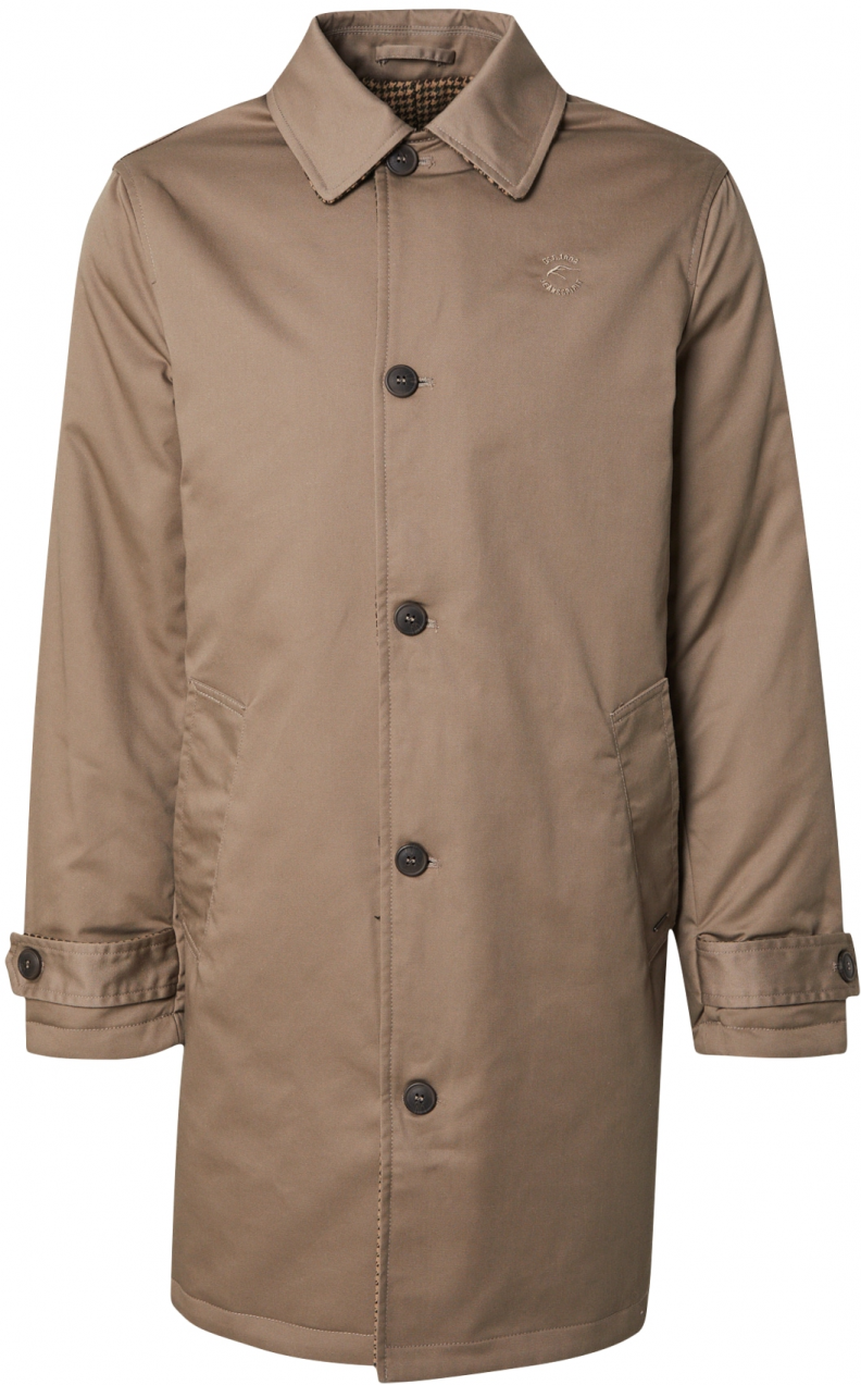 INDICODE JEANS Prechodný kabát 'Rupert'  hnedá / čierna