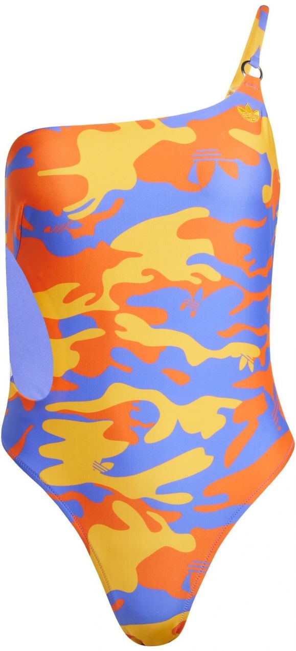 ADIDAS ORIGINALS Jednodielne plavky 'Graphic'  kobaltovomodrá / modrosivá / tmavožltá / tmavooranžová