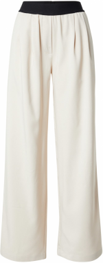 studioselect Plisované nohavice 'Davinia'  tmelová / čierna