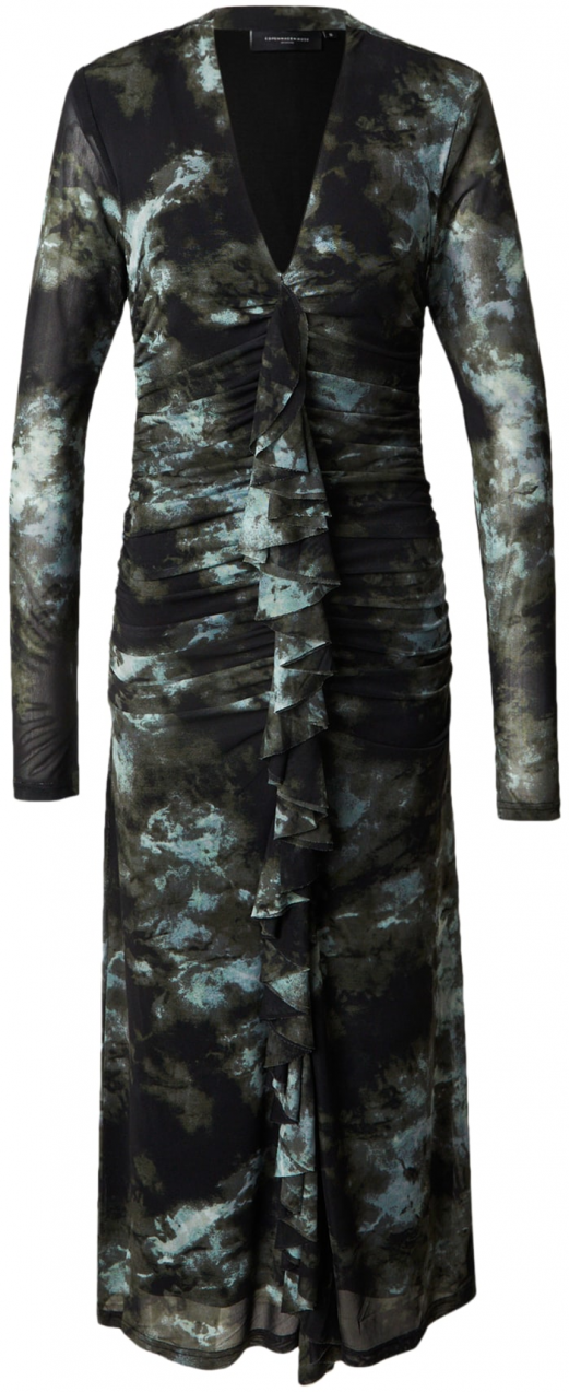 Cph Muse Šaty 'CORA'  olivová / mätová / čierna