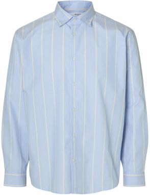 SELECTED Košeľa 'SLHBen'  svetlomodrá / citrónová / biela