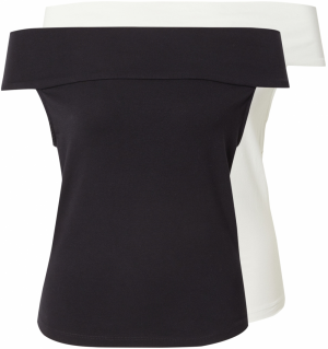 studioselect Tričko 'Dana'  čierna / biela