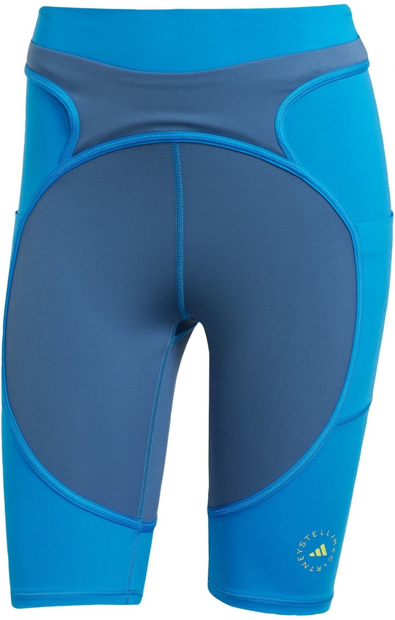 ADIDAS BY STELLA MCCARTNEY Športové nohavice 'Two-tone Bike'  modrá / zafírová / limetová