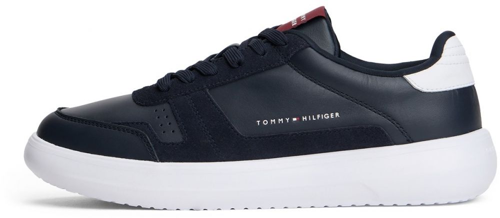 TOMMY HILFIGER Nízke tenisky  námornícka modrá / krvavo červená / čierna / biela