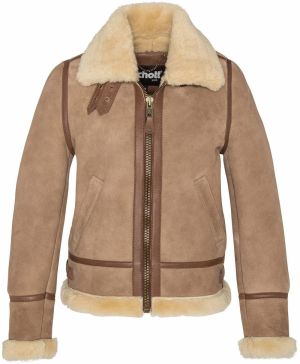 Schott NYC Zimná bunda 'LCW1255A'  farba ťavej srsti