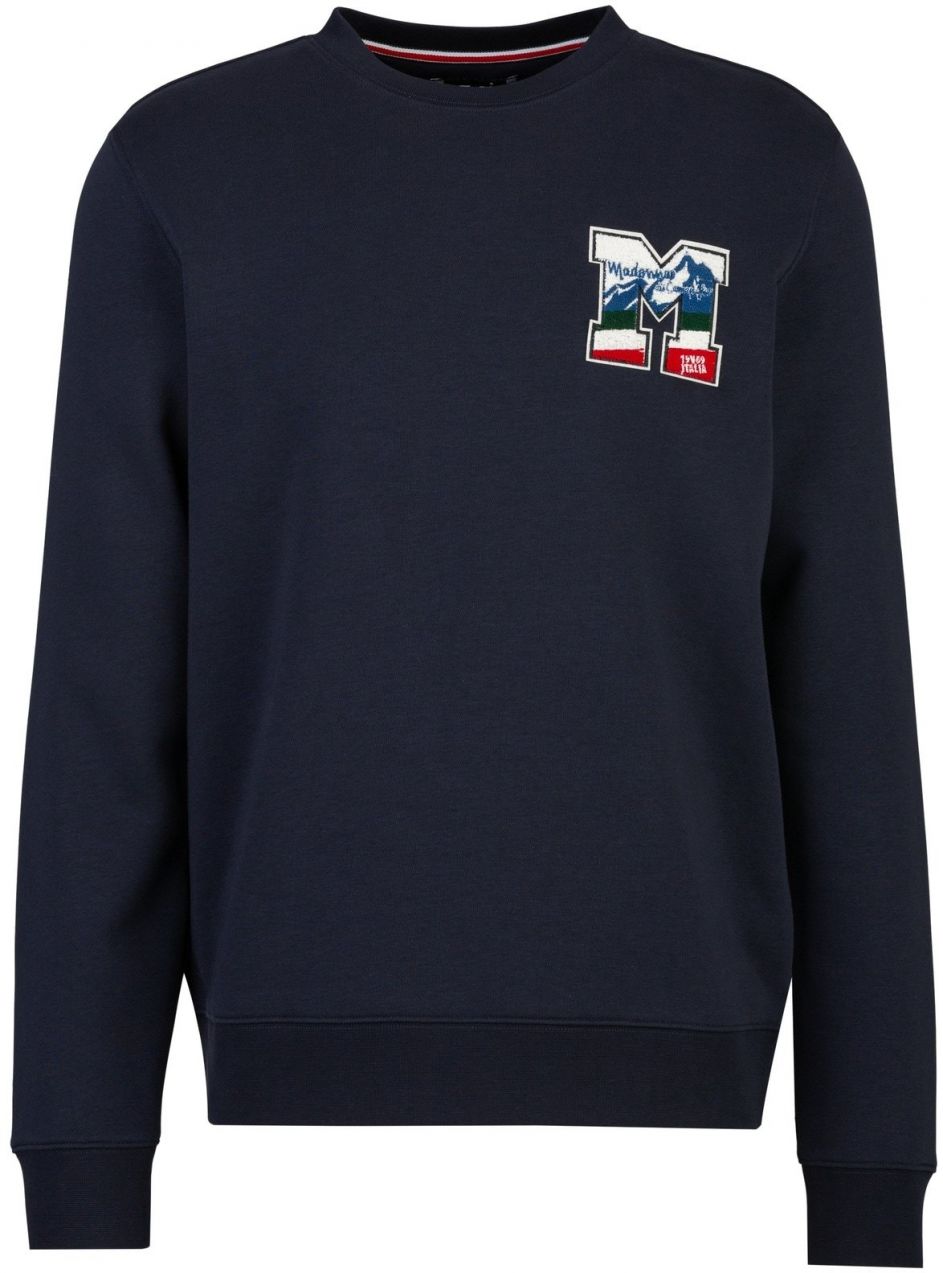 19V69 ITALIA Mikina 'Nico Wintergames'  modrá / námornícka modrá / zelená / červená