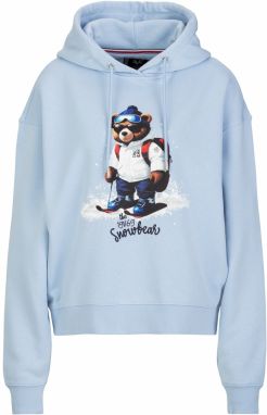 19V69 ITALIA Mikina 'Kara Wintergames'  svetlomodrá / hnedá / čierna / biela