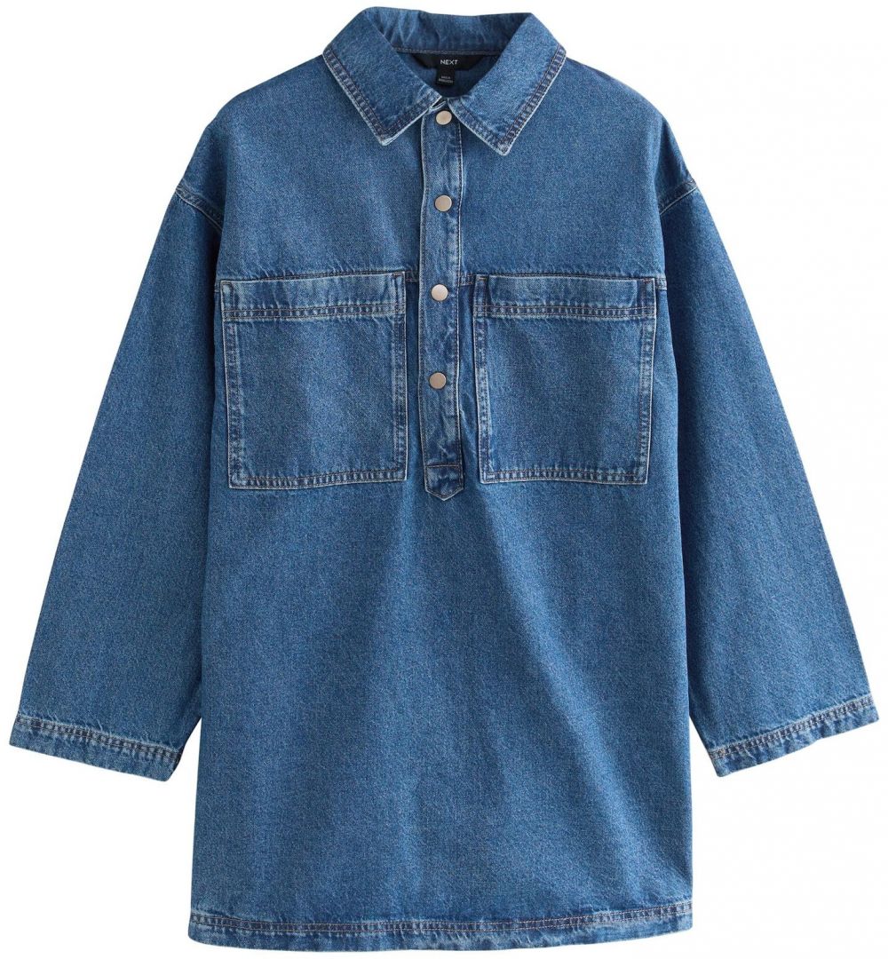 Next Košeľové šaty  modrá denim