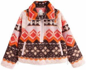 Next Sveter  krémová / čokoládová / oranžová / rosé