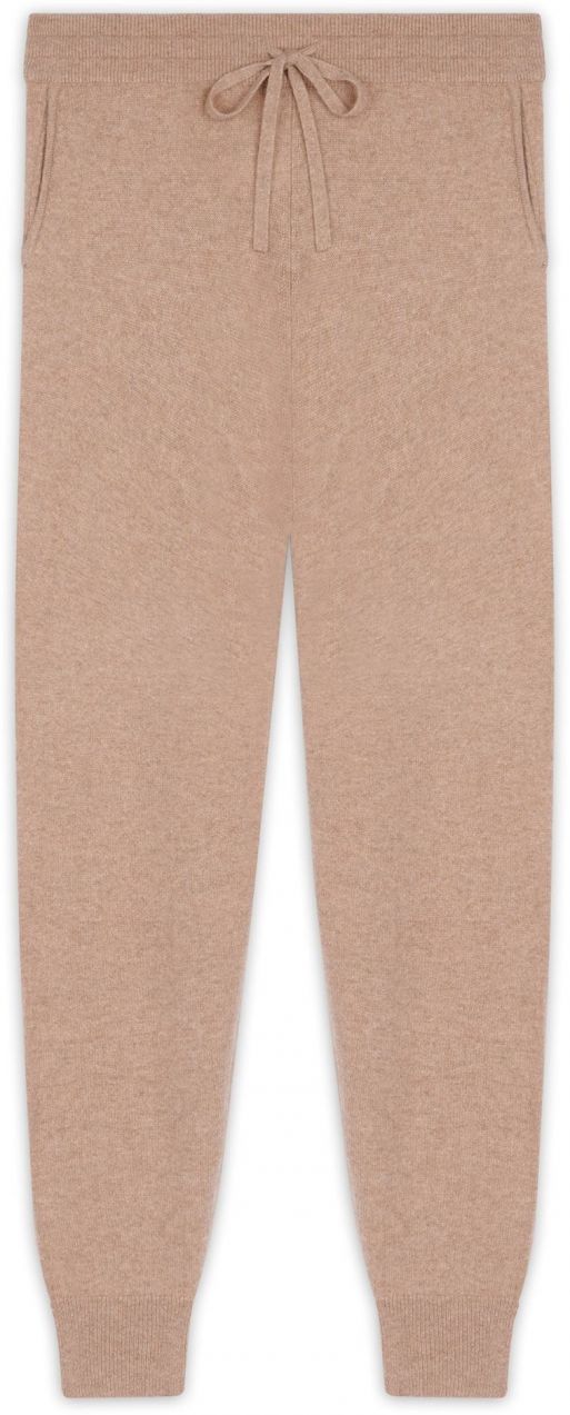 JUST CASHMERE Nohavice  farba ťavej srsti