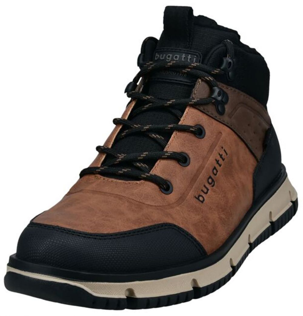 bugatti Šnurovacie čižmy 'AC250'  karamelová / čokoládová / čierna