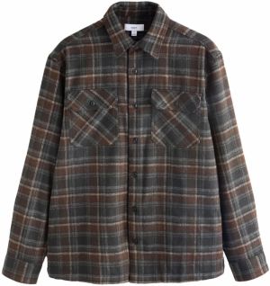 Next Košeľa  hnedá / sivá / biela