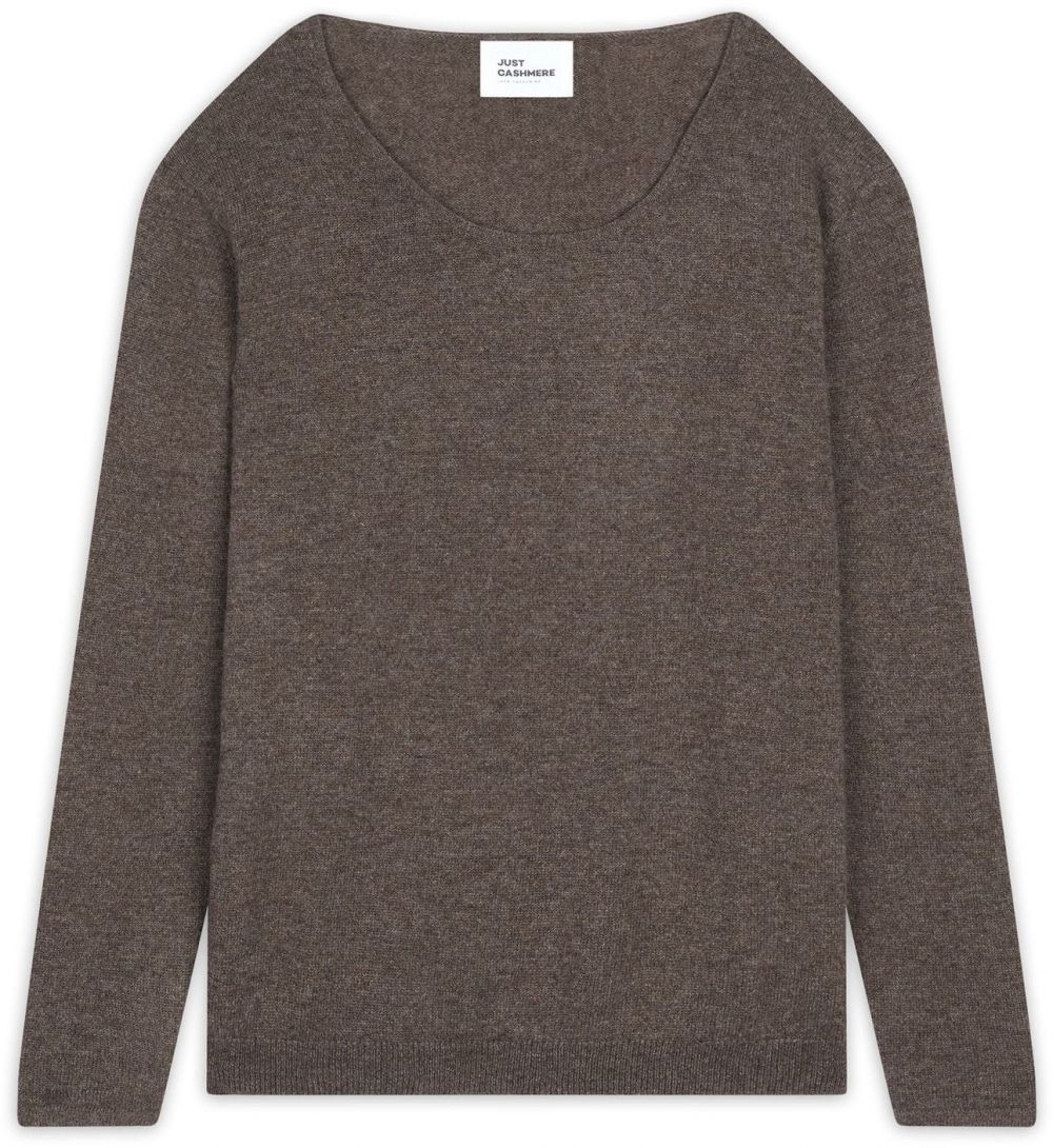 JUST CASHMERE Sveter 'Fiona'  tmavošedá