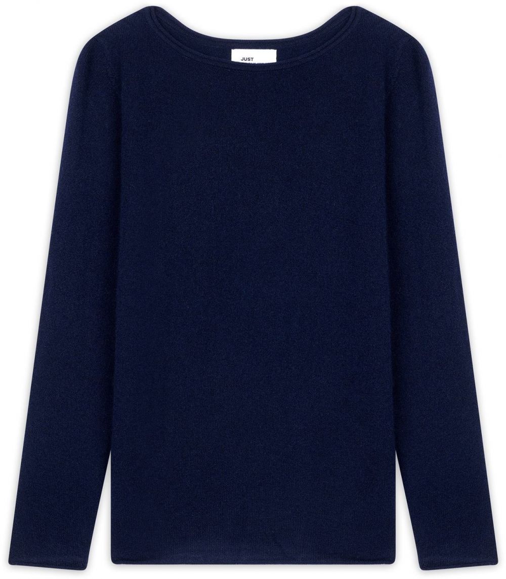 JUST CASHMERE Sveter 'Grace'  námornícka modrá