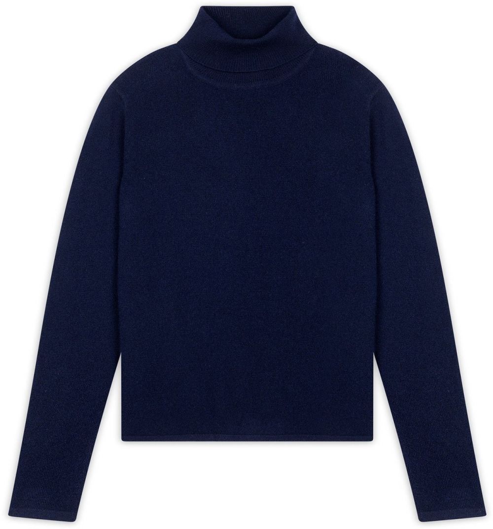 JUST CASHMERE Sveter 'Ava'  námornícka modrá