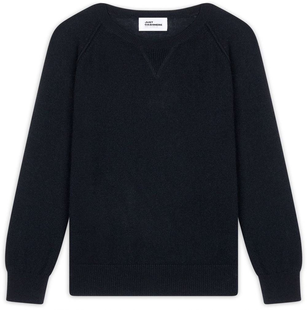 JUST CASHMERE Sveter 'Helen'  čierna