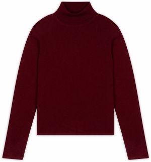JUST CASHMERE Sveter 'Ava'  vínovo červená