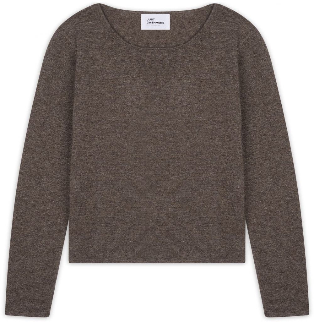 JUST CASHMERE Sveter 'Vivian'  čokoládová