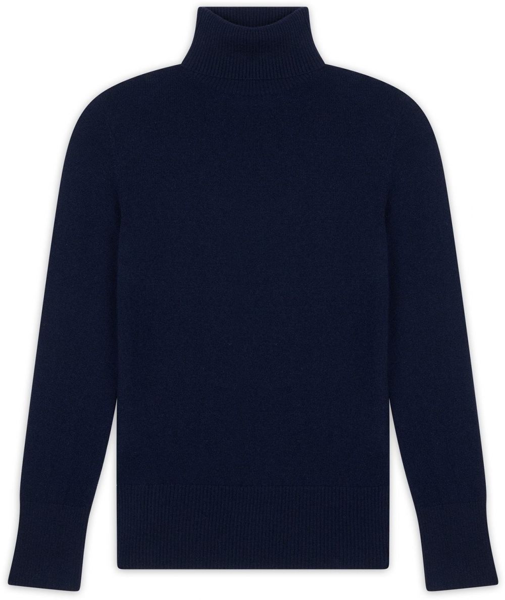 JUST CASHMERE Sveter 'Lexie'  námornícka modrá