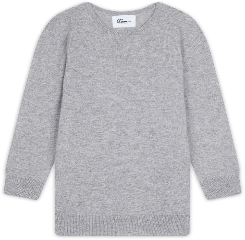 JUST CASHMERE Sveter 'Janice'  sivá melírovaná