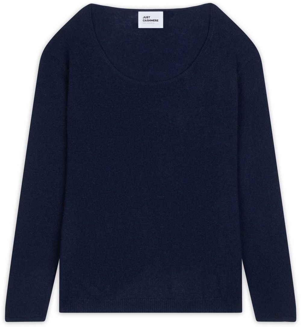 JUST CASHMERE Sveter 'Fiona'  námornícka modrá