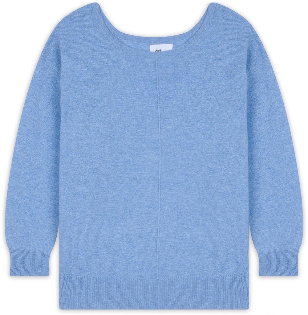 JUST CASHMERE Sveter 'Karen'  kráľovská modrá