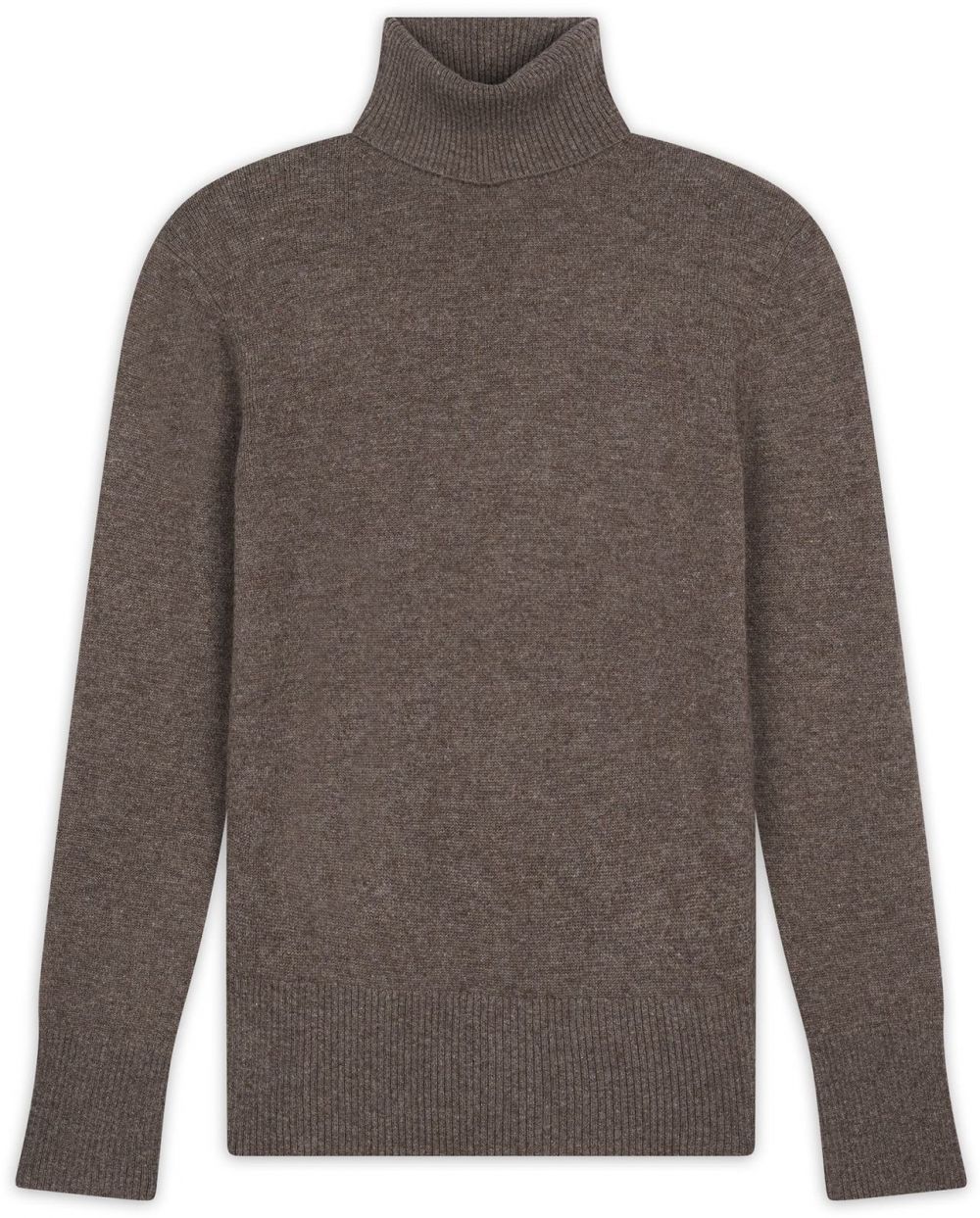 JUST CASHMERE Sveter 'Lexie'  hnedá melírovaná