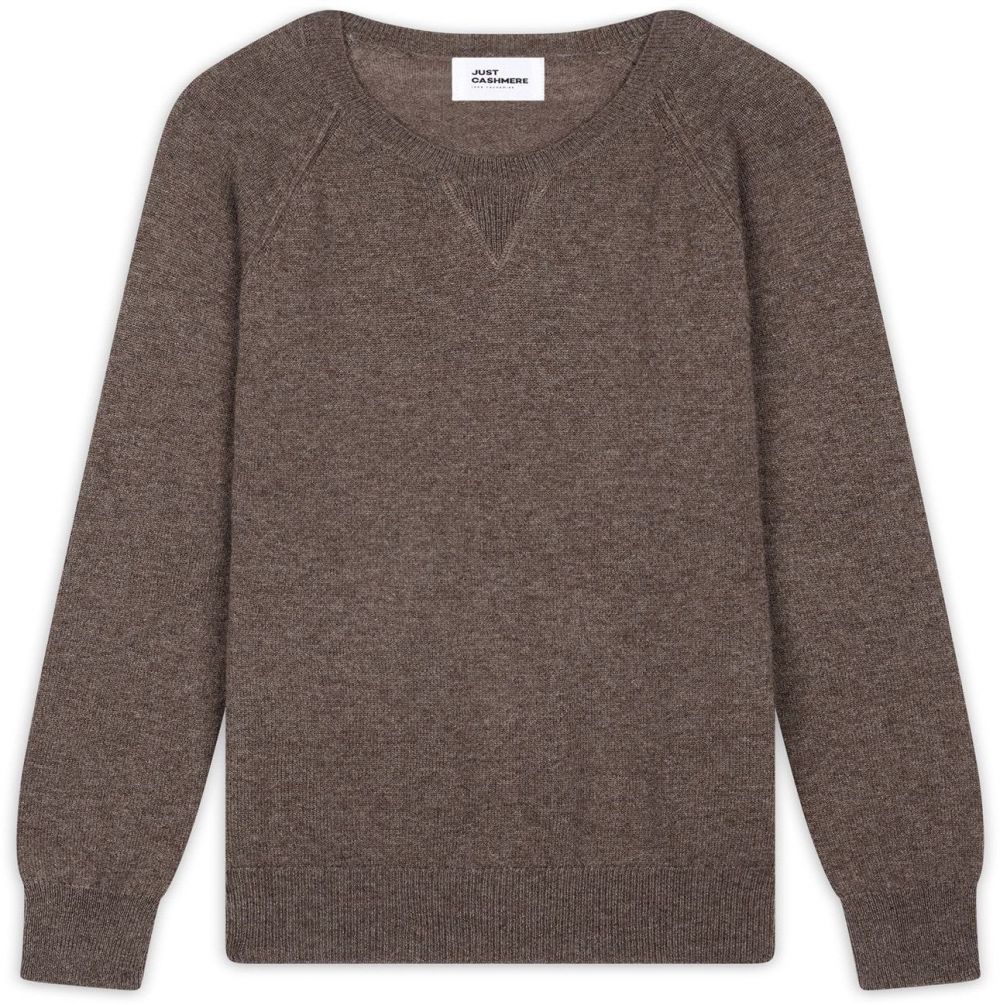 JUST CASHMERE Sveter 'Helen'  tmavošedá