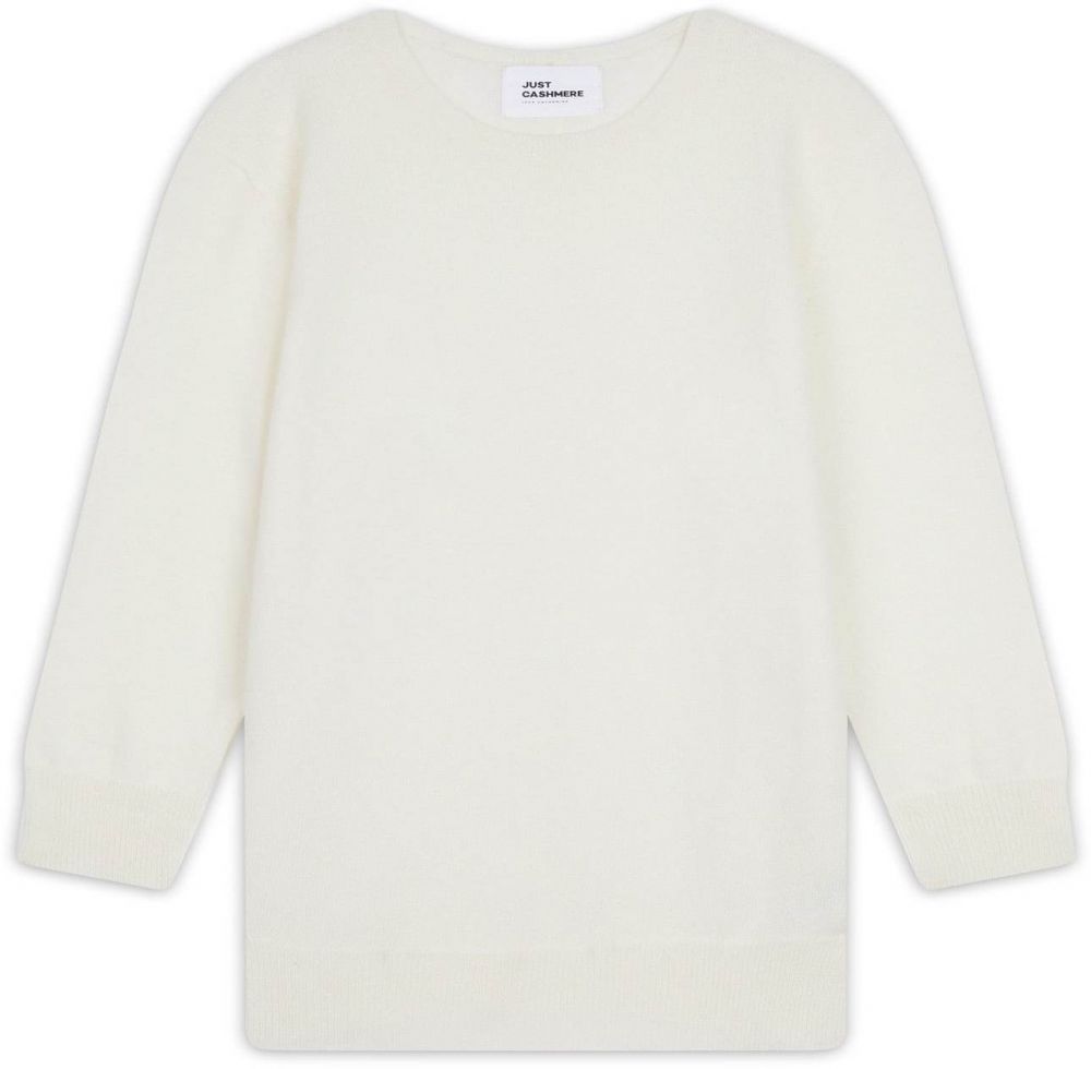 JUST CASHMERE Sveter 'Janice'  slonová kosť