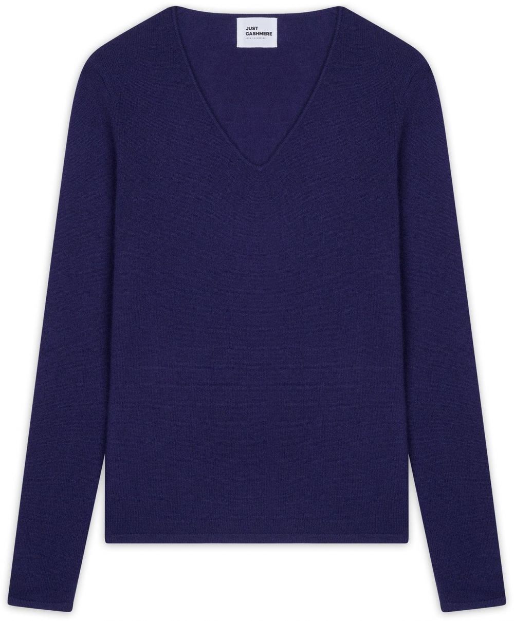 JUST CASHMERE Sveter 'Joan'  purpurová