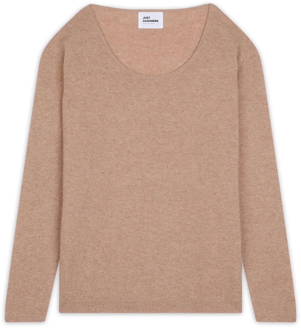 JUST CASHMERE Sveter 'Fiona'  farba ťavej srsti