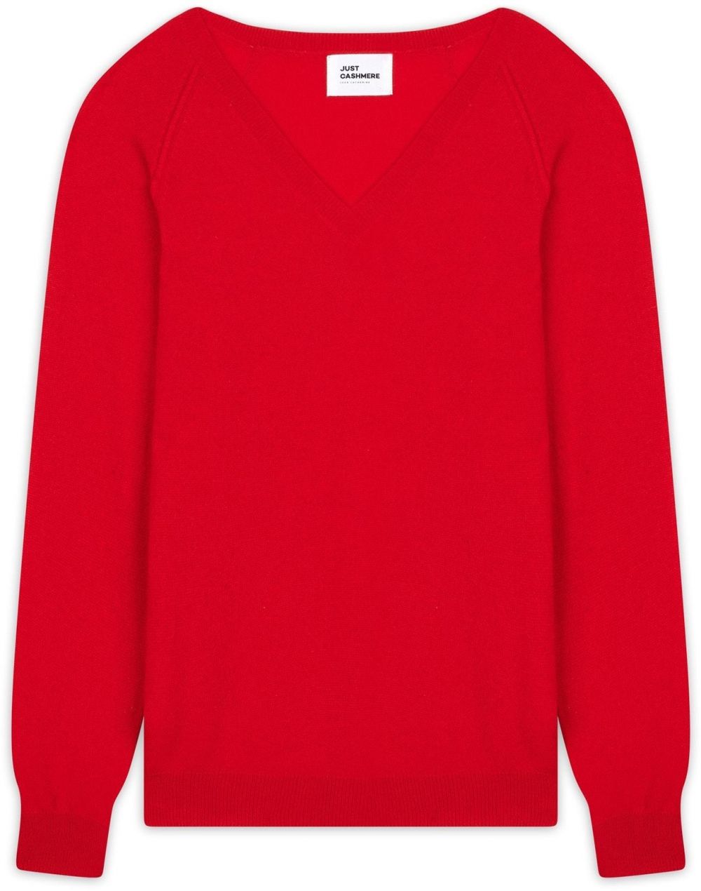 JUST CASHMERE Sveter 'Phoebe'  oranžovo červená