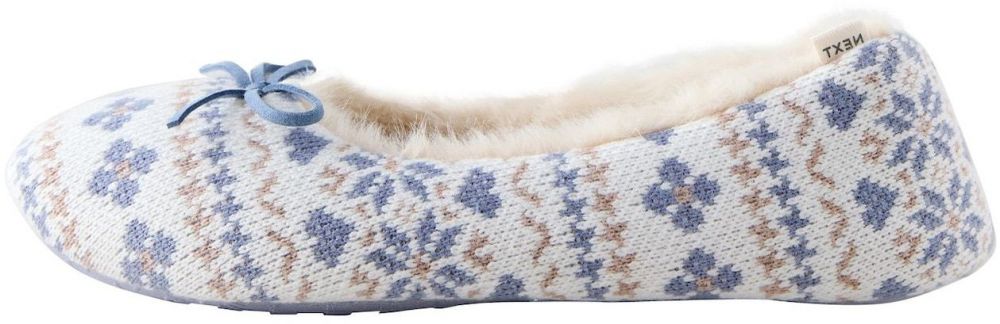 Next Papuče  béžová / modrá / biela