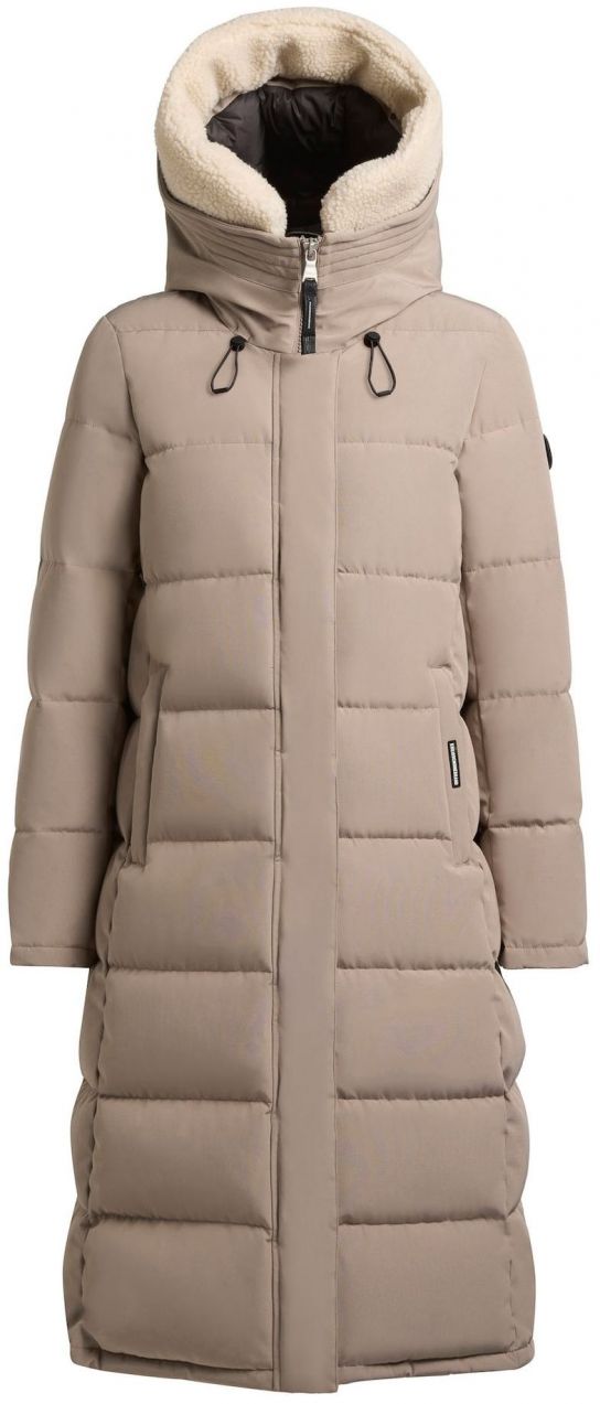 khujo Zimný kabát 'Daras'  sivobéžová