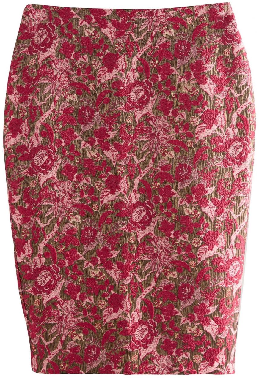 Next Sukňa  zelená / staroružová / červená