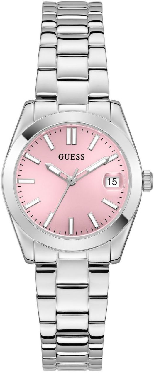 GUESS Analógové hodinky 'Alice'  ružová / strieborná