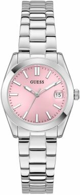 GUESS Analógové hodinky 'Alice'  ružová / strieborná